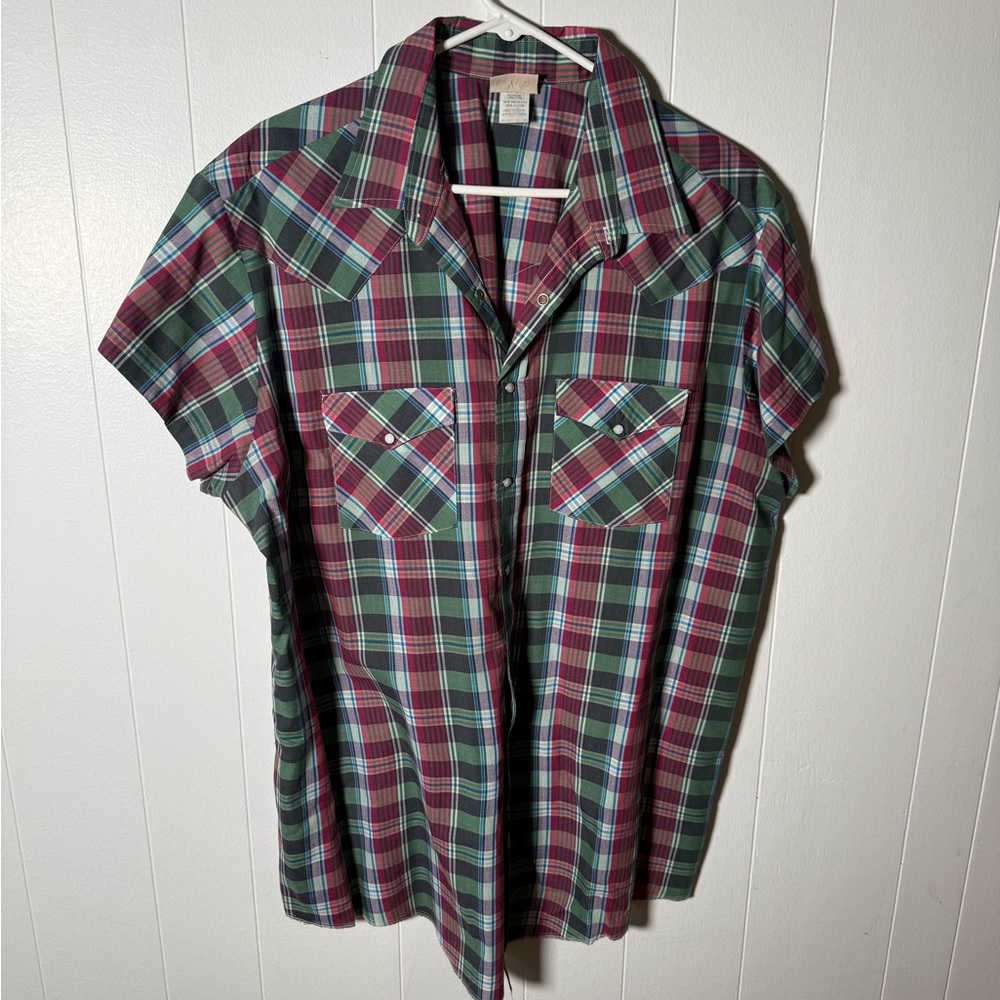 Men's Plaid Casual Button Down Shirt